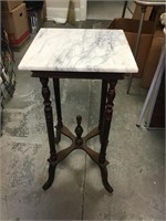 Vintage Marble Top Side Table