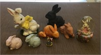 Collection of Easter Bunny Figurines