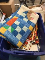 Box of Childrens Quilts