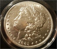 1885 US Morgan Silver Dollar