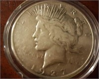 1927 US Peace Silver Dollar