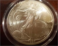 1997 US American Eagle Liberty Silver Dollar
