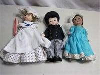 Lot of 3 Madam Alexander Dolls