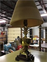 Brass pineapple lamp 23” tall