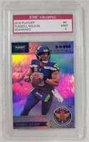 2018 Russell Wilson Graded Playoff Card