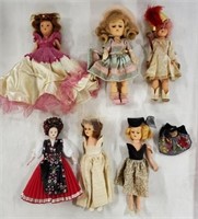 7 Assorted Vintage Dolls