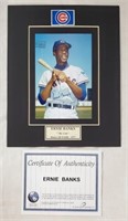 Ernie Banks Signed Photo with COA