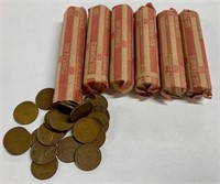 6 Rolls of Wheat Pennies