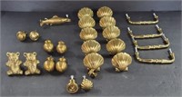24 Assorted Brass Pulls/Knobs