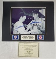 DiMaggio &  Williams Signed Picture with COA