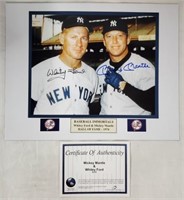 Ford/Mantle Signed Photo with COA