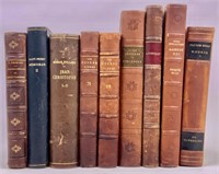 Leather bound volumes in French, others,