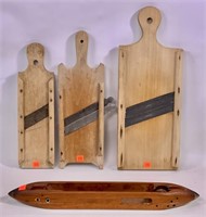 3 slaw cutters - 4" x 14.5" to 7" x 18.5" / wooden