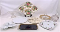 Serving pieces: Cake stand and plate / Moon and