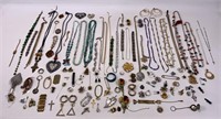 Costume jewelry: Necklaces, pins, etc.