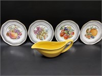 Bauer Pottery & Vntg German Plates