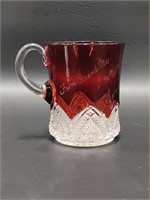 Antique Flashed Ruby Glass, 1906