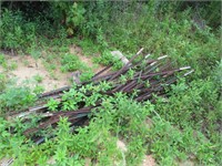 Assorted Metal Fence Posts