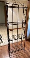 Vintage Wrought Iron Bakers Rack