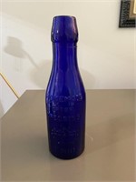 Vintage Crownford Cobalt Salad Dressing Bottle