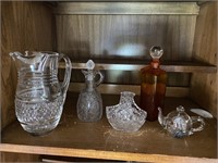 Collection of Cut Crystal, Glass & Blown Glass