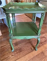 Vintage French Provincial Tray Side Table
