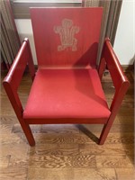 Vintage Oriental Designed Bent Back Arm Chair