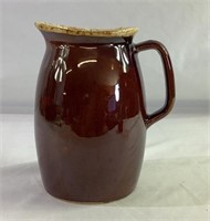 6.5" Brown drip pitcher
