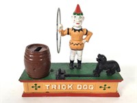 Cast Iron Trick Dog Bank