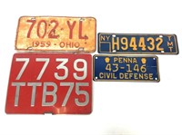 (4) License Plates