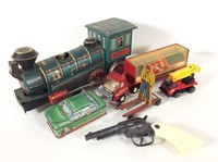 Various Diecast and Tin Vintage Toys