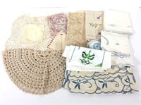 Box of Assorted Vintage Linens
