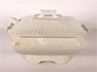 W.K. Co. White Ironstone / Ceramic Soup Tureen