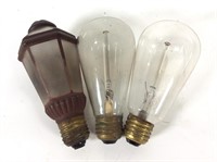 (3) Vintage Light Bulbs