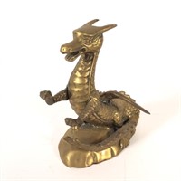 Cast Brass Dragon Statue