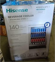 Hisense beverage cooler w/140 can capacity