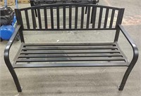 Outdoor metal bench