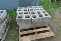 GROUP OF UNUSED CINDER BLOCKS QTY OF 20