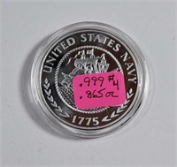 1775 United States Navy .865 oz. .999 silver round