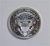 Liberty  1 troy oz. .999 silver round   rim ding