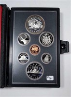 1981  Canadian  7-coin Proof set   "Trans Canada"
