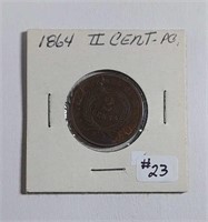 1864  Two Cent   VG