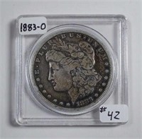 1883-O  Morgan Dollar   F
