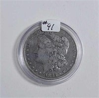 1883-O  Morgan Dollar   F
