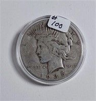 1935-S  Peace Dollar   VG