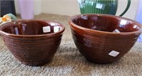 Set of 2 Mancrest Stoneware Daisy Dot Bowls USA