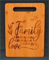 Family Custom Wood cutting board
