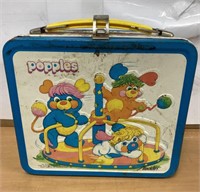 1986 Popples Aladdin Metal Lunch Box & A Thermos