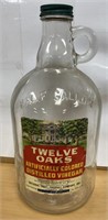 10" Twelve Oaks Vinegar Vintage Bottle / No Ship