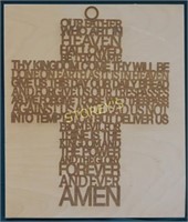 Lord's Prayer Custom Wood Wall carving